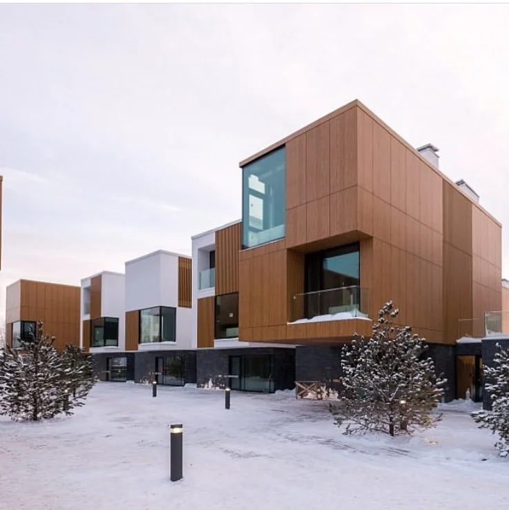 MAG wpc wall cladding  with hpl compact laminate  board for Station