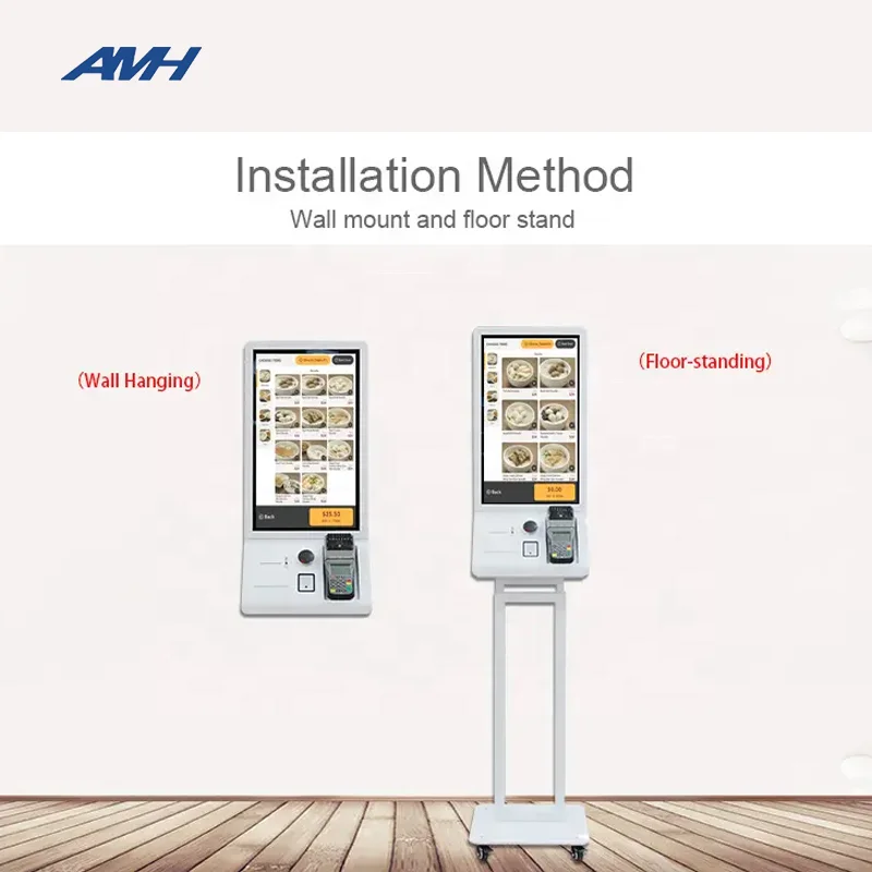Self-service Ordering Kiosk Equipment Display Advertising touch screen kiosk Indoor Floor Standing LCD Touchscreen Kiosk SDK