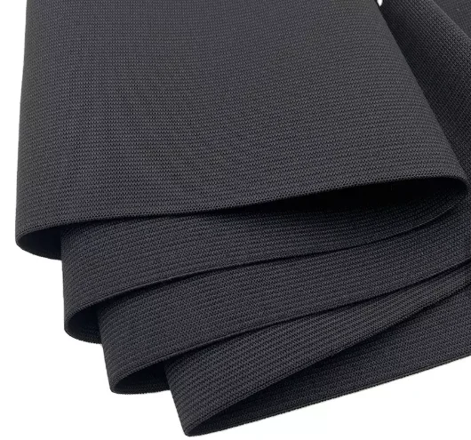 Bulk Stock Black  10cm 15cm 20cm 25cm 30cm 40cm 50cm Wide Knitted Elastic Band for Waist Band Wrap
