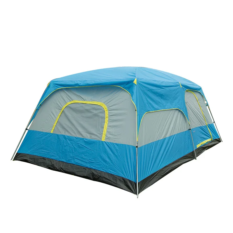 
Large camping tent 10 12 person people waterproof double layer 2 living rooms and 1 hall family tents outdoor rainproof tent 