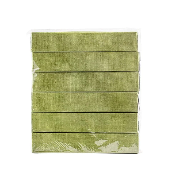 Картонная коробка с логотипом на заказ, роскошные ювелирные изделия, Подарочная бумажная коробка, оливковая Подарочная коробка из трикотажной ткани