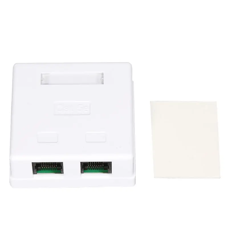 RJ45 Junction Box CAT5e CAT6 Network Connector 2-port female-female Desktop Extension Cable Box