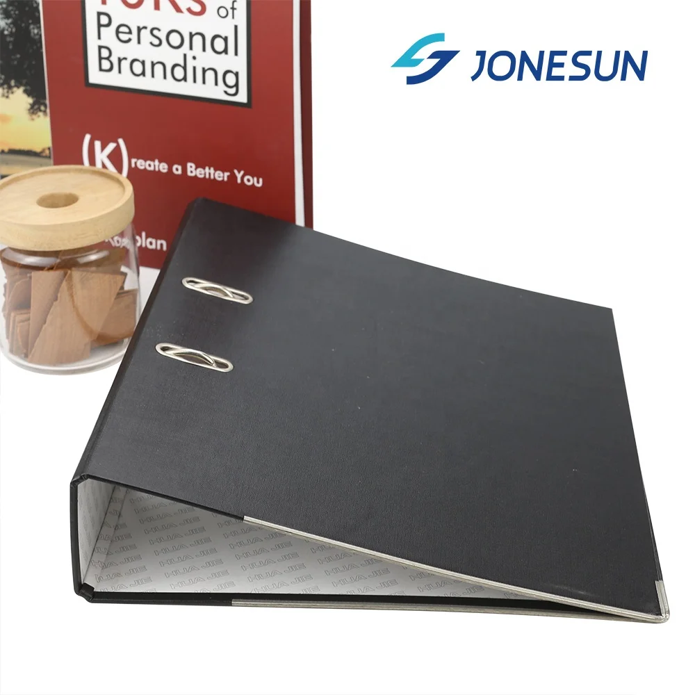 A4 FC size 2 3 inch cardboard paper 2 hole ring binder folder lever arch file with PVC film metal clip