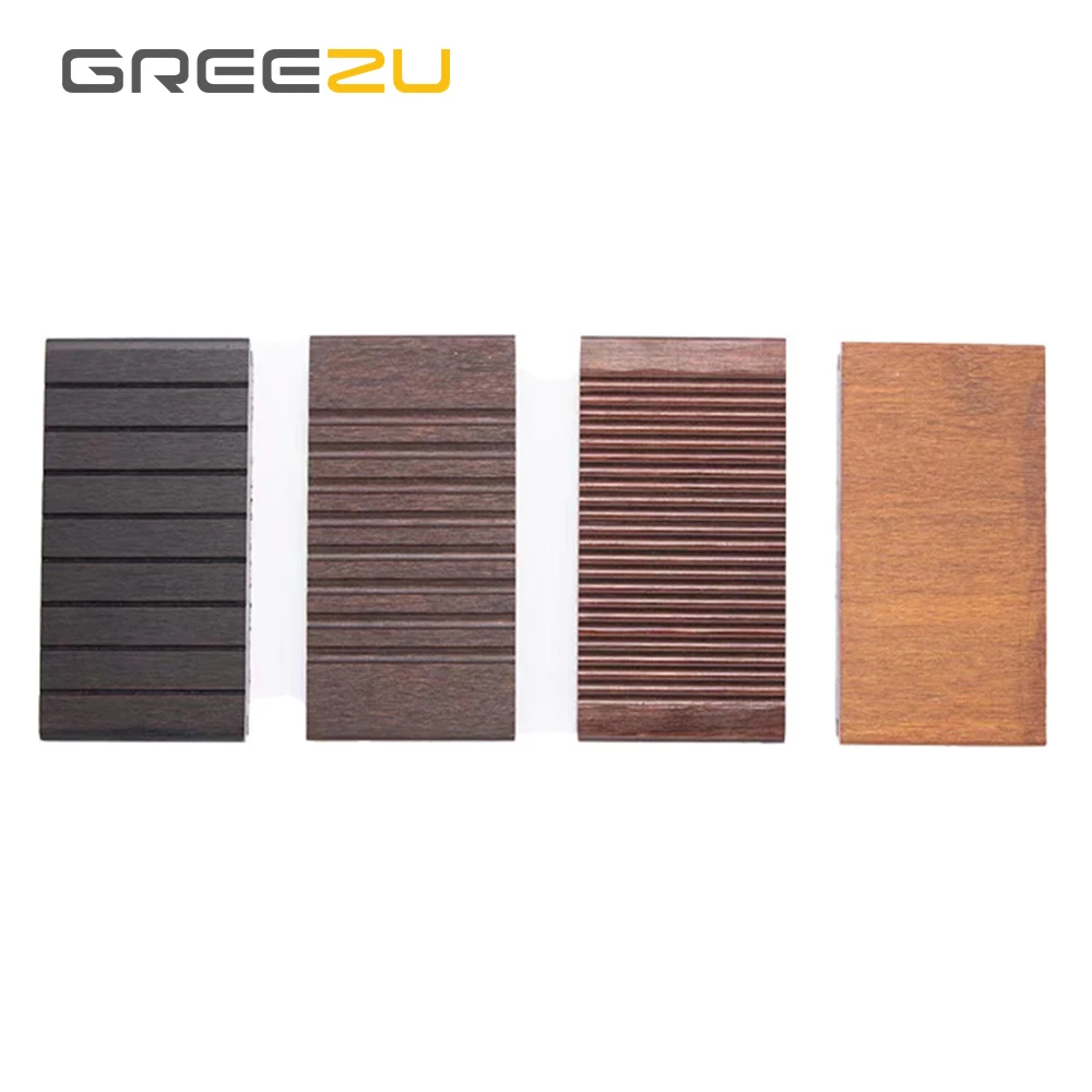 Greezu Outdoor waterproof bamboo strand woven decking Carbonised colour bamboo flooring for outdoor
