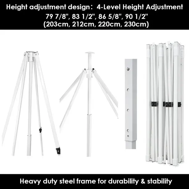 Steel Frame Folding Canopy Pop Up Tent Waterproof Event Shelter