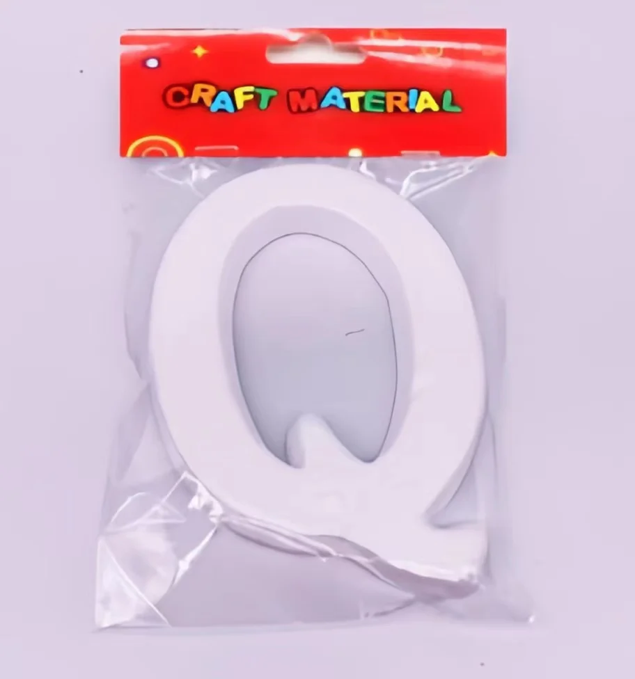 Best Selling Giant Styrofoam Alphabet Q  Prices Polyfoam Polystyrene Letter For Kid Toy 10cm