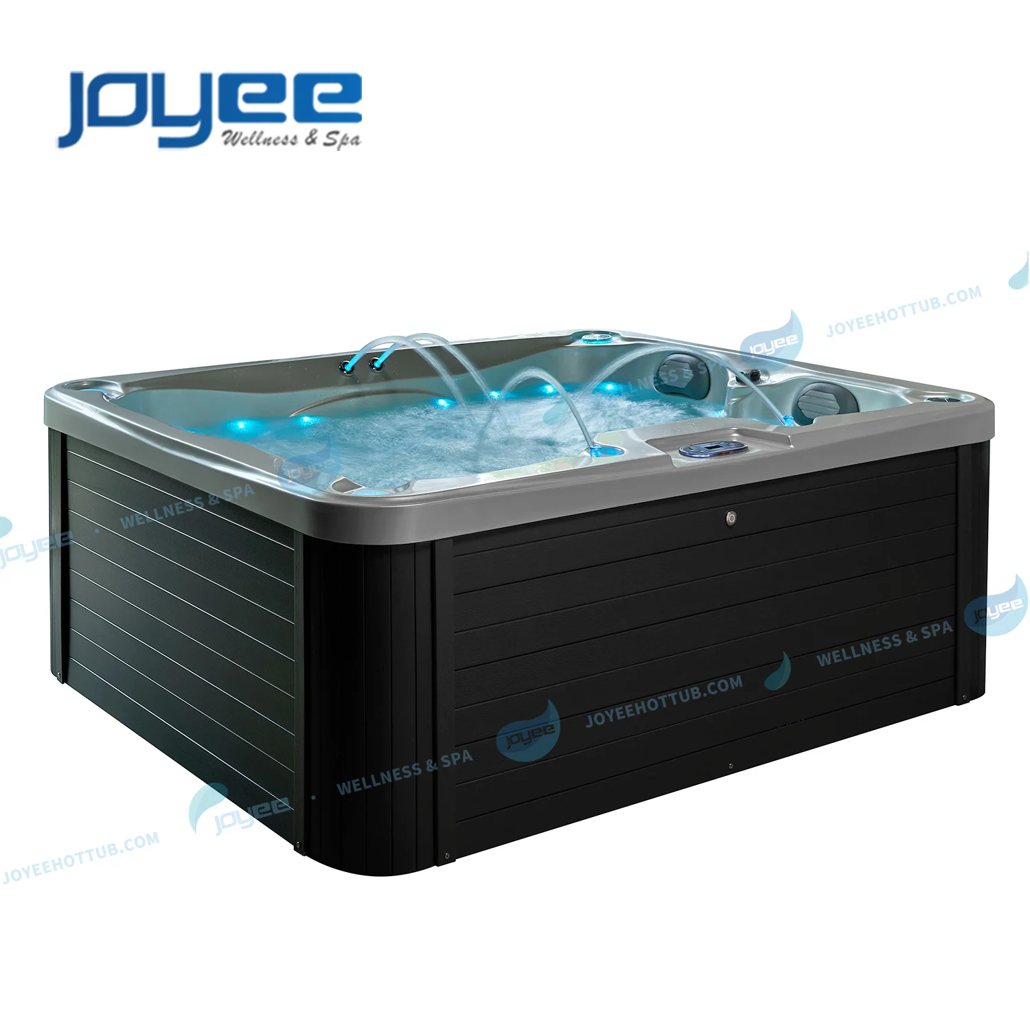 JOYEE popular outdoor or indoor balcony 4 persons jazzy pool whirlpool spa hydro massage spa pool hot tub