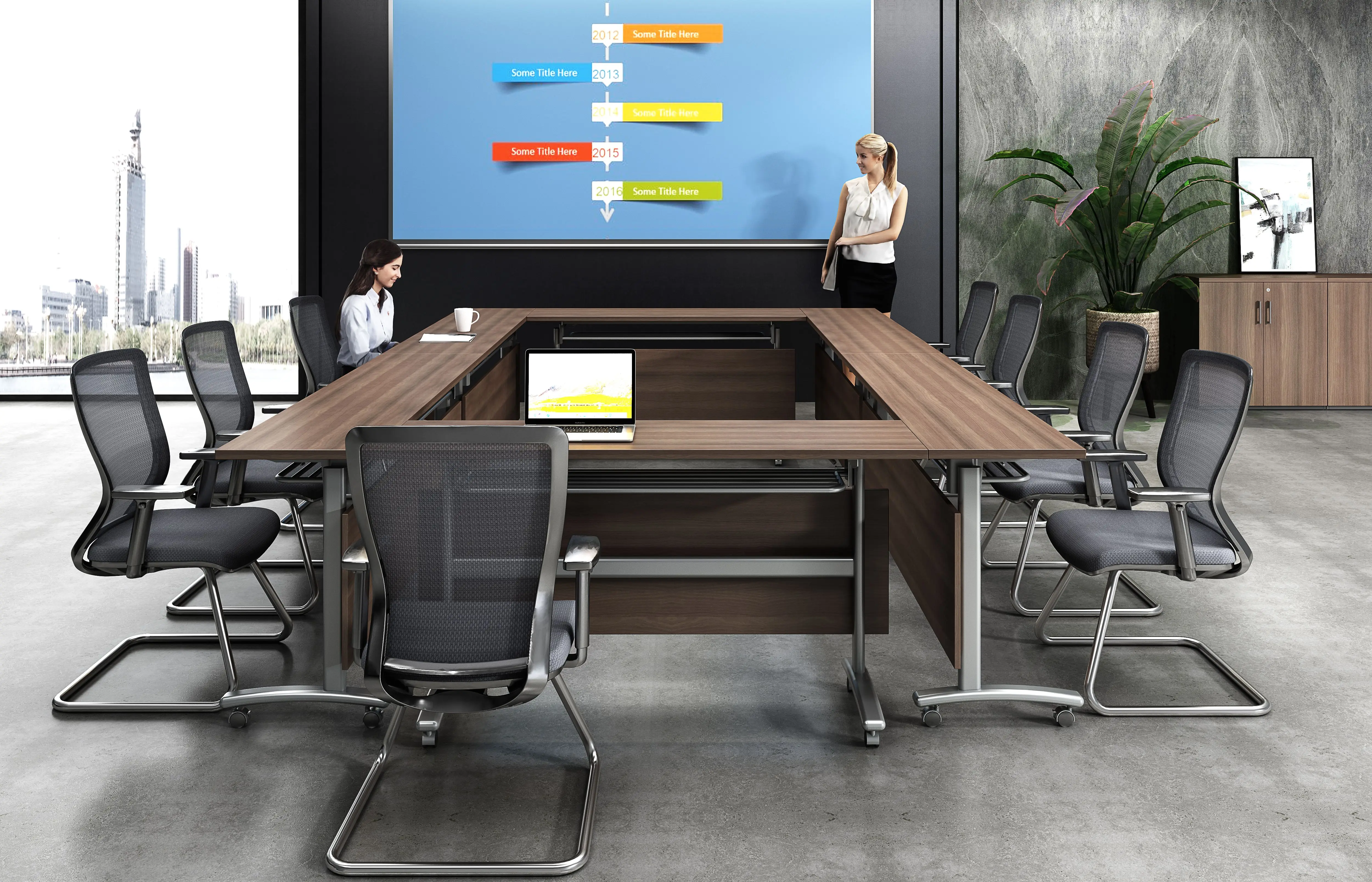 Mesa de reuniones офисная мебель настольный стол для конференц-зала встреч современные столы конференций