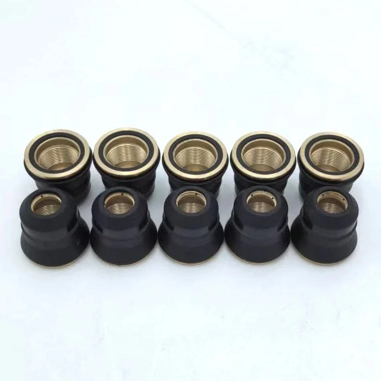 Plasma Consumables Copper Plasma Cutting Standard and Extended PR0106 Electrode Nozzle Plasma Cutting Spare Parts for S45