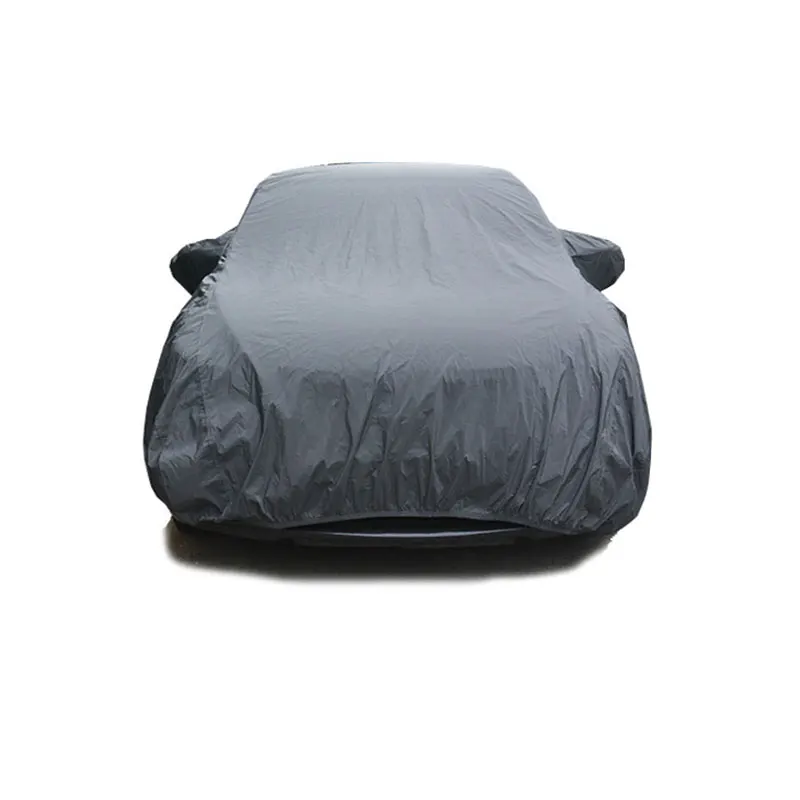 Silver/black Waterproof Sun Protection Zipper Door Anti Hail For Peugeto 206/bmw Cs Universal Car Body Cover From Rain Weather