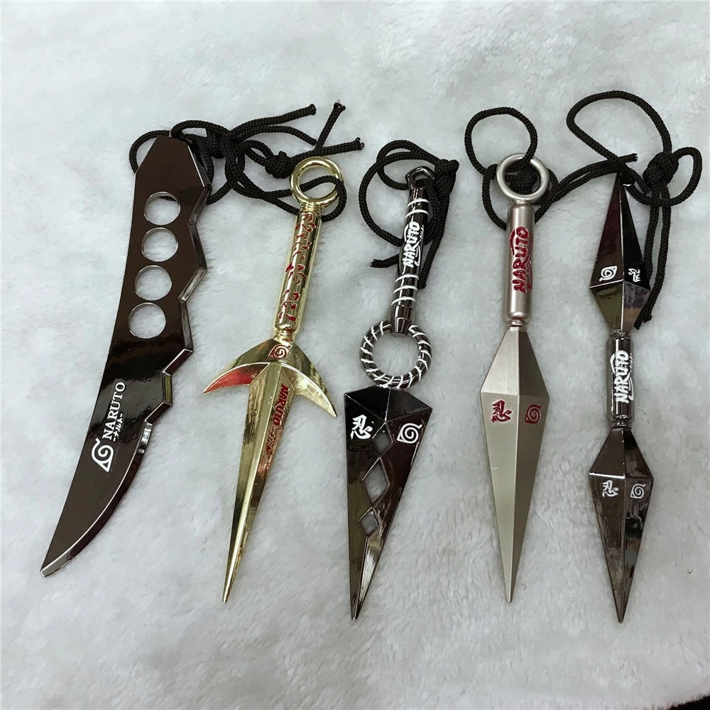 17 см модель Kakashi Uchiha Itachi Sasuke Kunai металлический меч оружие аниме брелок тег оптом
