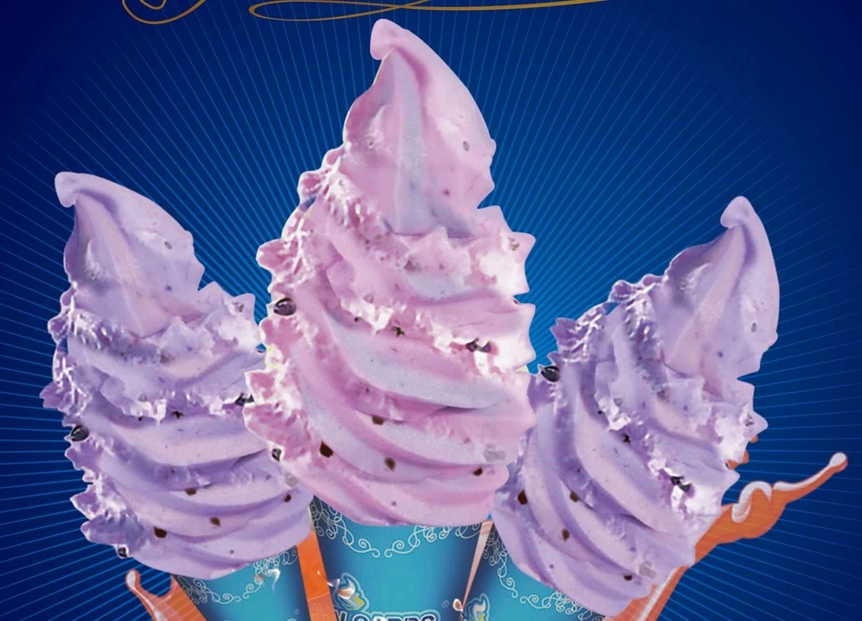 soft swirl ice cream machine swirl freeze frozen fruits ice cream machine with CE