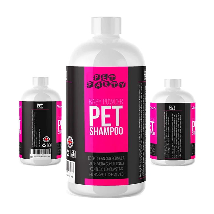 Private Label Anti itching Deep Cleaning Natural Organic Grooming Pet Liquid Shampoo for Dog and Cat (1600124639993)