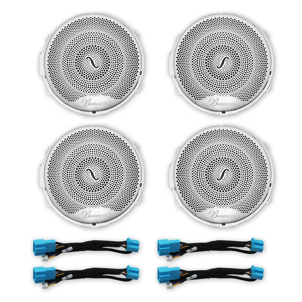 Car Horn Speaker Midrange Cover 4 Pcs Horn Audio Speaker Trim Glow Cover Ambient Light For Mercedes-Benz E-Class w213