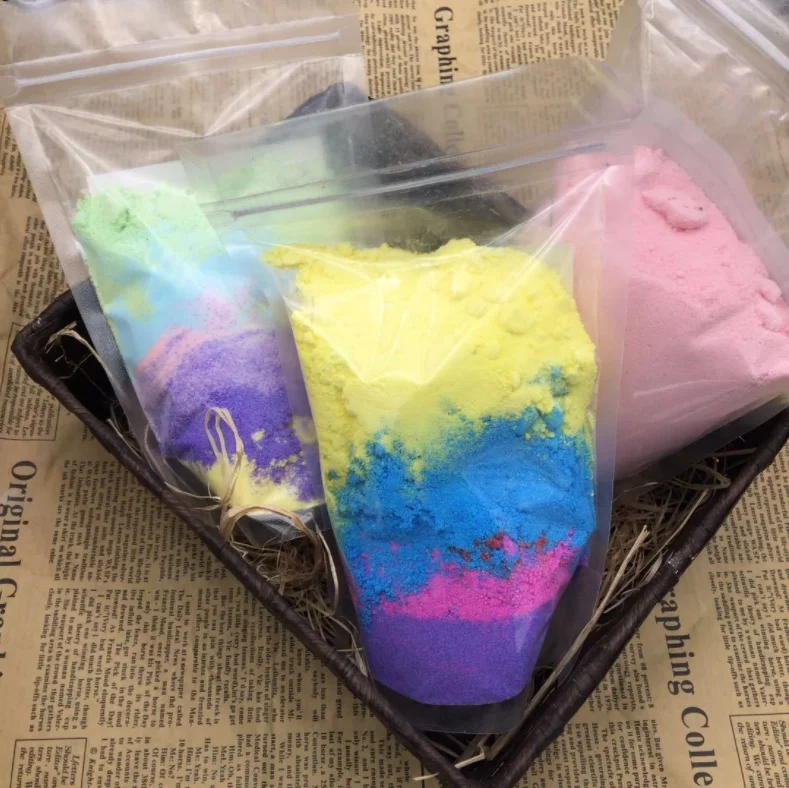 100% Herbal Ingredient Flower Bath Bomb In Bag Natural Organic Bath Bomb Powder