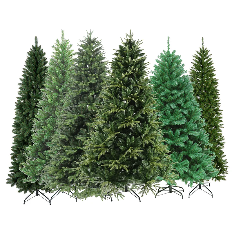 wholesale 6-12Ft luxury blue spruce pine needle pe artificial luxury christmas tree for Home Decoration