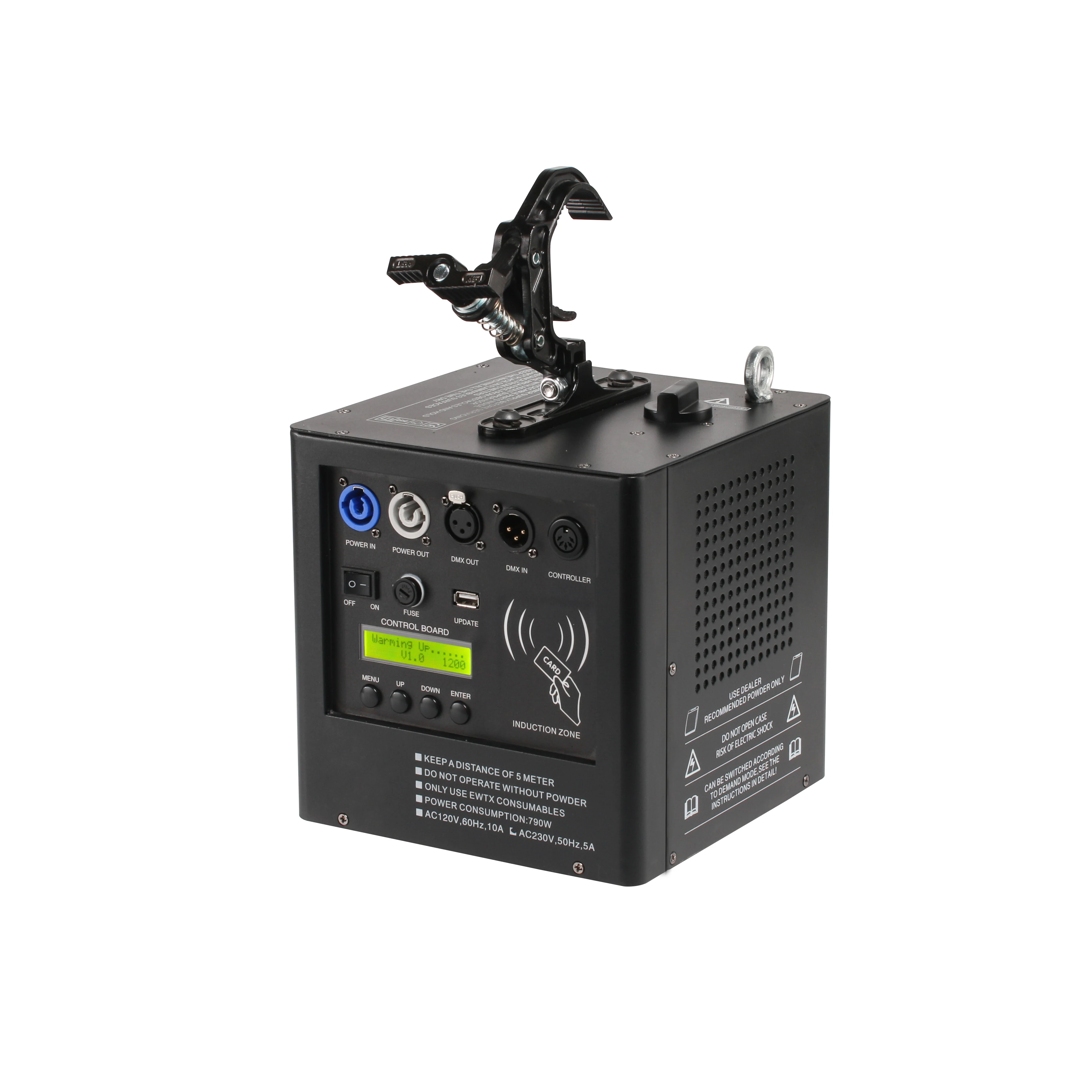 Fireworks indoor outdoor high quality DMX remote control safety touchable cold spark machine wireless atmosphere equipment