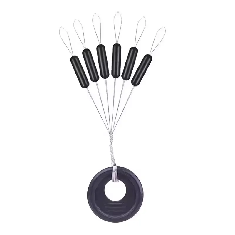 Palmer oval shape column shape space beans rubber fishing stopper fishing accessories space bean