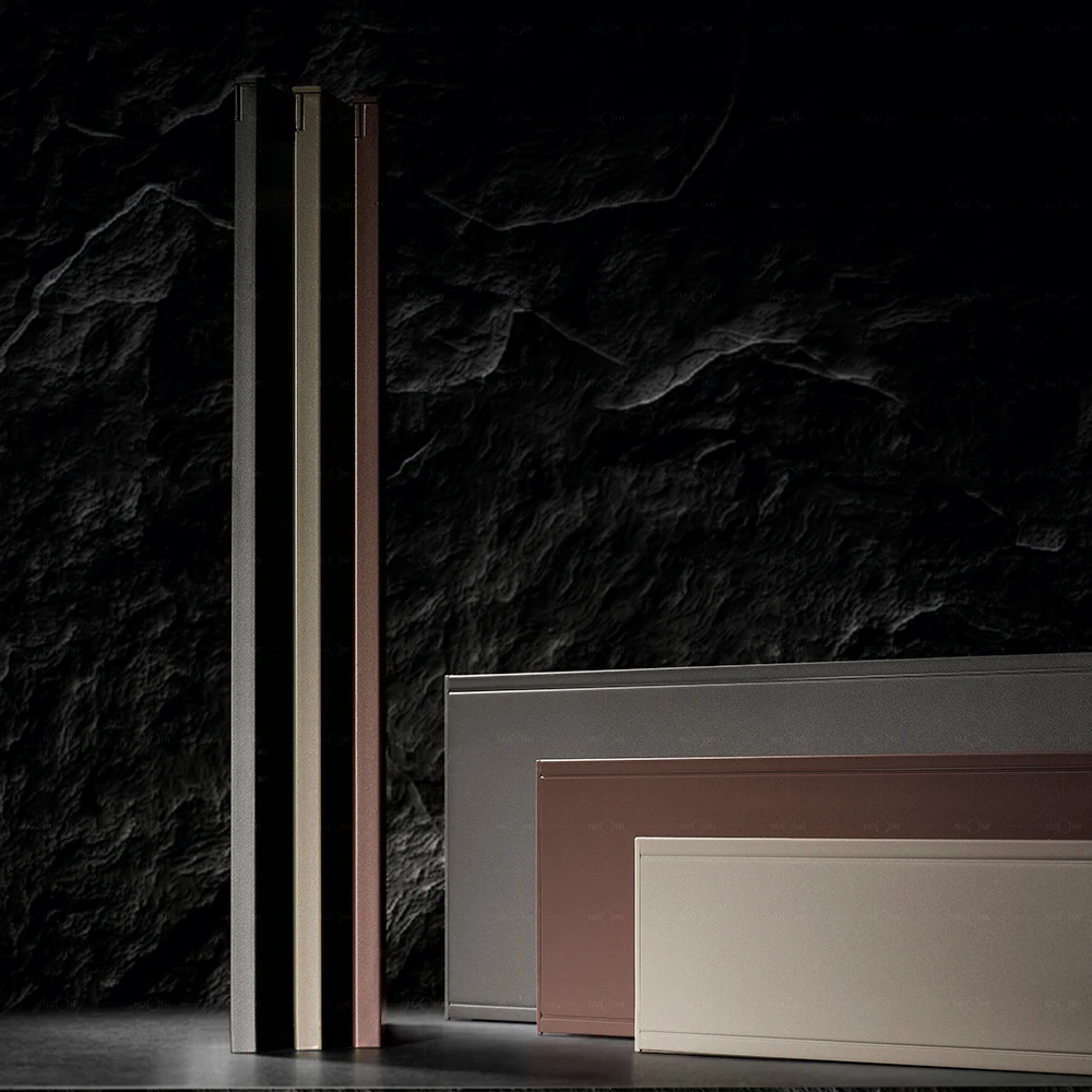 NUOMI Furniture Hardware Slim Fashionable Design Simple Series Drawer Box For Cabinet Bordeaux Red