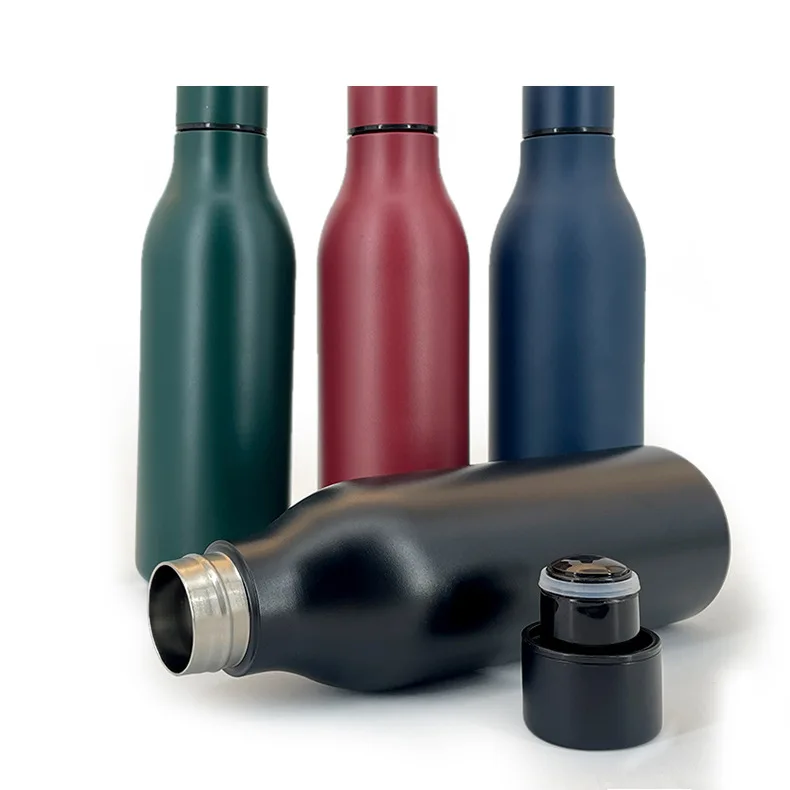 Custom 304 Stainless Steel Thermos Water Bottle Cola Shaped Double Wall Insulated Vacuum Custom Logo 550ml Manufacturing