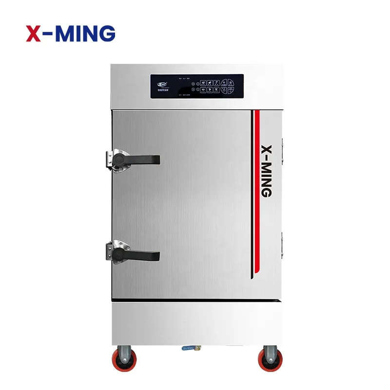 XIANGMING Commercial Large Food Steamer Cabinet Industrial Gas Electric Food Steamers And Food Rice Cake Steamer Machine