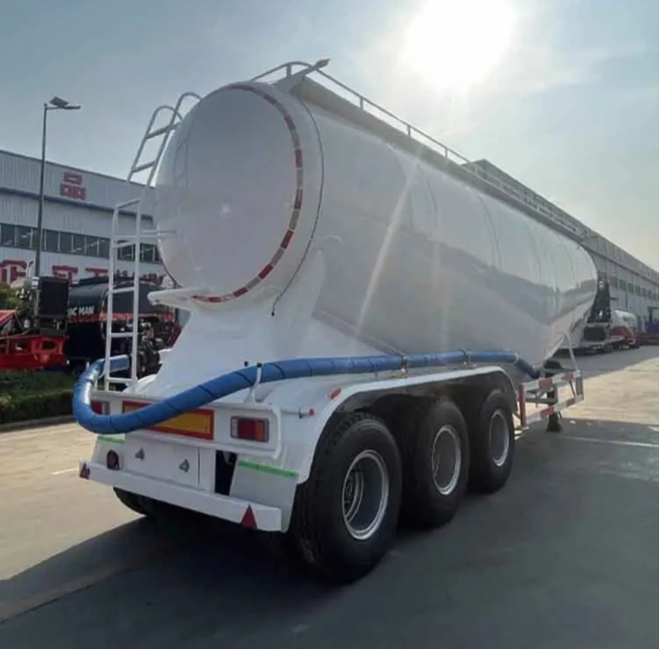 Selling 3 axle 40CBM bulk cement trailer tanker trailer transport truck powder tank trailer