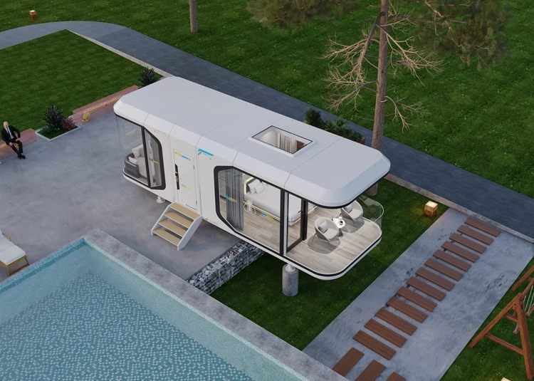 Tiny House Modern Luxury Furniture Fashion Design Sleek and Durable Living Spaces Now Available Aluminum Capsule Houses