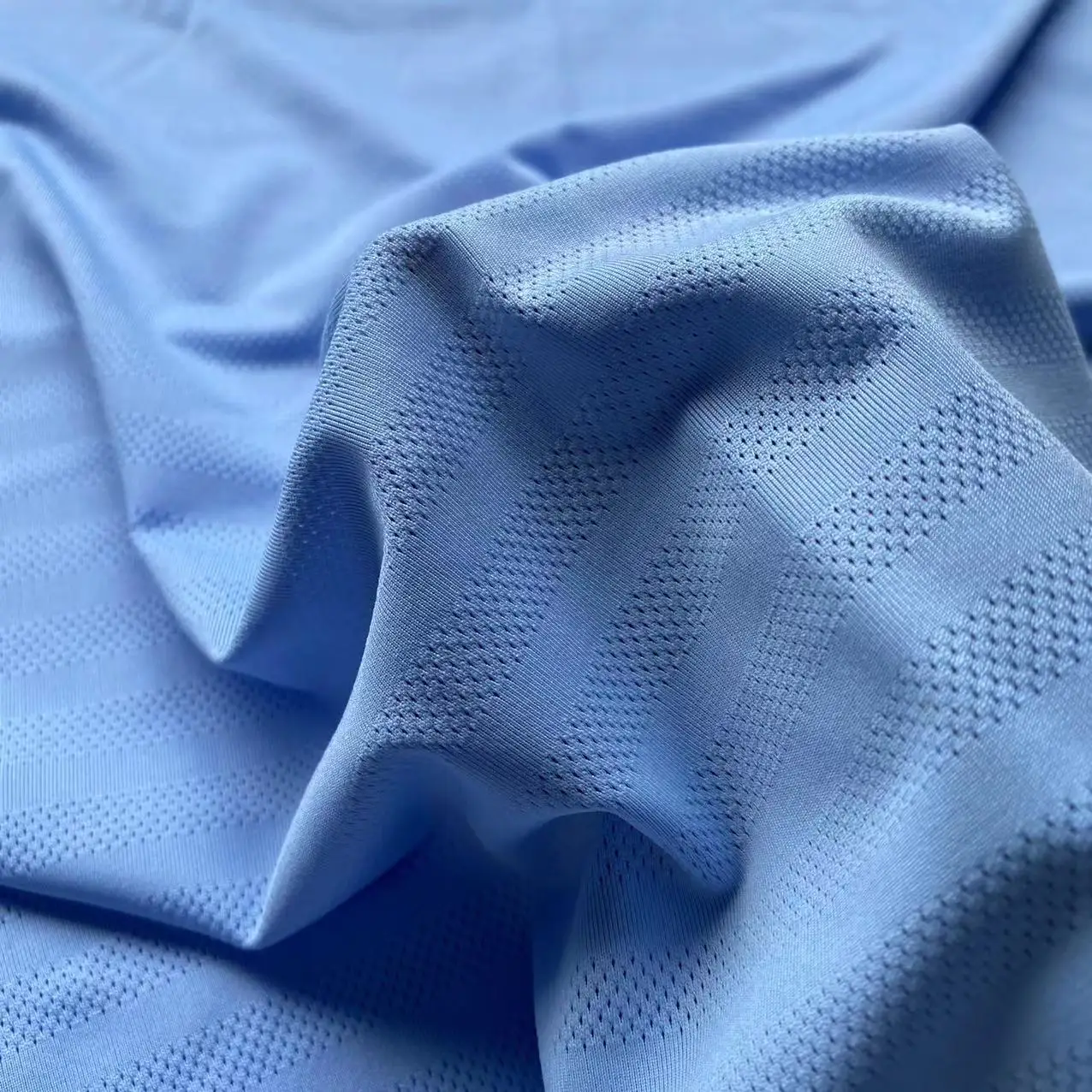 4 way Stretch Mesh Jacquard 88 Polyester 12 Spandex Microfiber Plain Dyed Sports Wear Solid Fabric