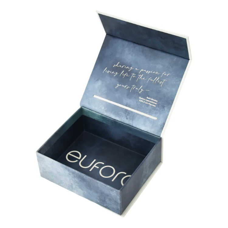 Custom Luxury Art Texture Paper Packaging Box With Texture Paper Cosmetic Candle Skin Care Skincare Beauty Product Packaging Box