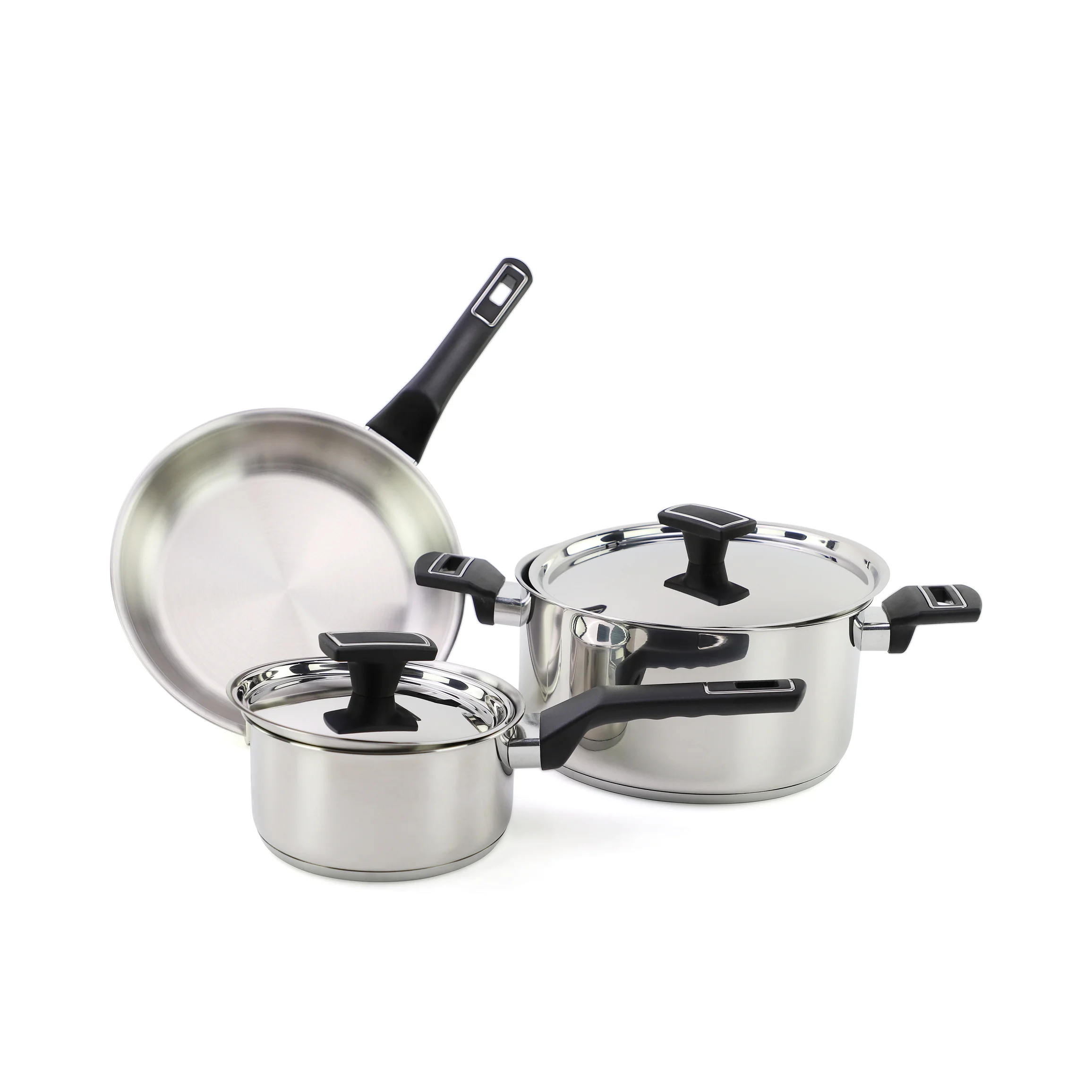 Нержавеющая сталь 5 шт наборы посуды кастрюли посуда наборы посуды набор для приготовления пищи