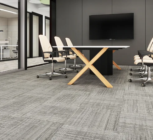 Luxury 50*50 Square PVC Floor Carpet Tiles Modern Premium Polyester Area Rugs & Sets for Home Hotel Office & Prayer Use