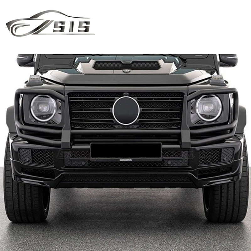G-Class W463a G500 2018-2022 Year Front Bumper Cover For W464 G500 Stainless Iron Material Car Lips Bumper Guard Auto Parts