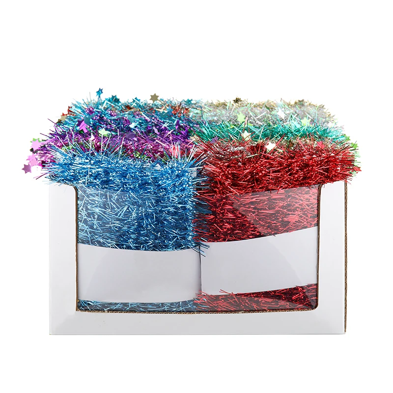 EAGLEGIFTS 2025 Tinsel Garland Wholesale Laser Tinsel Artificial Christmas Garland