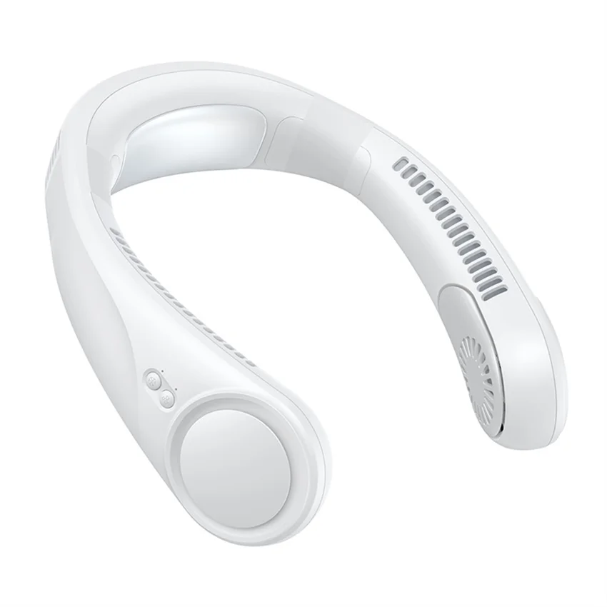 Портативный 4000 мАч перезаряжаемый аккумулятор Type-C вентиляторы кулер на шею персональный мини-Электрический носимой дешевый бесщетовый шейный вентилятор