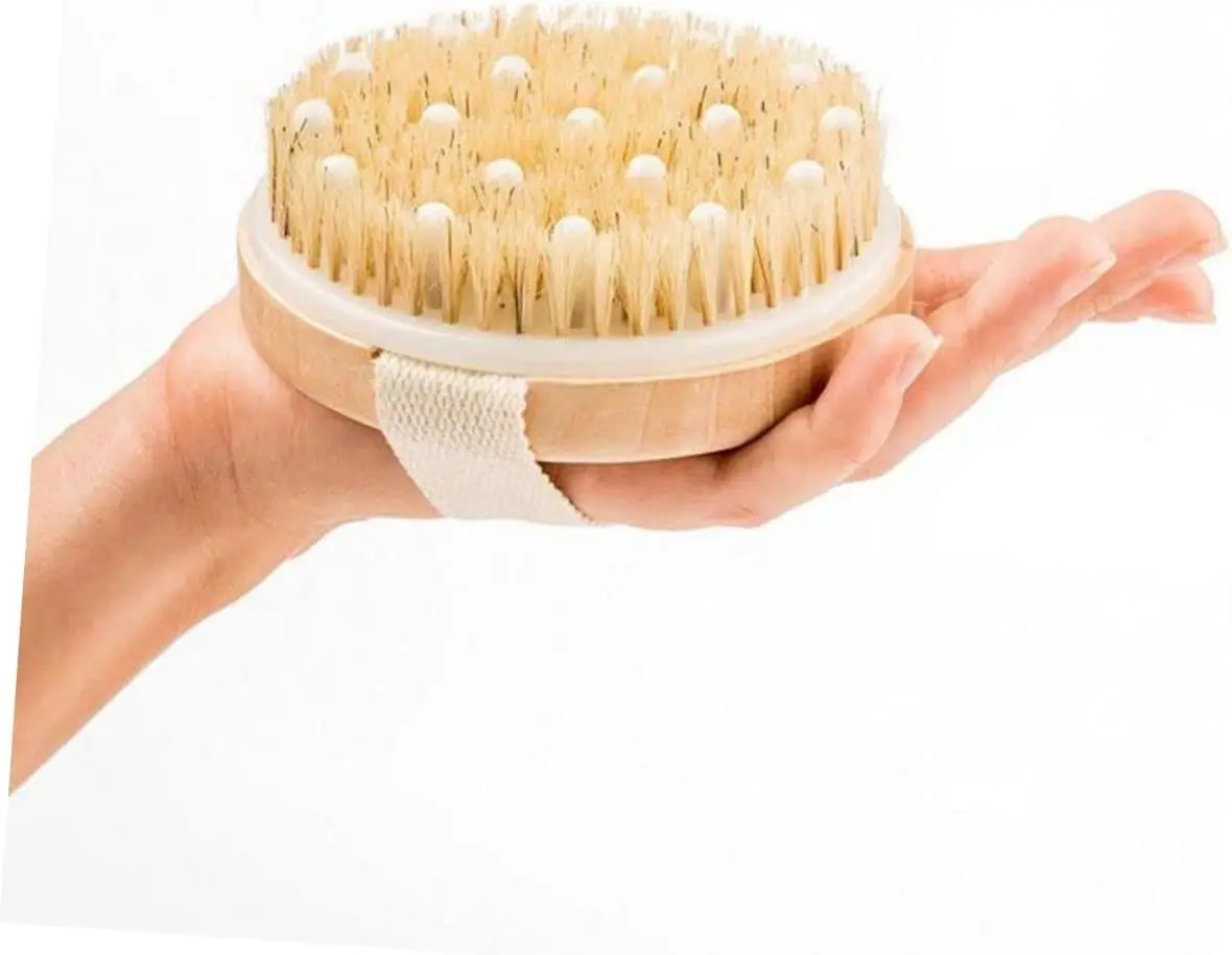 Wholesale 100% nature high quality boar bristle body brush private label bath brush