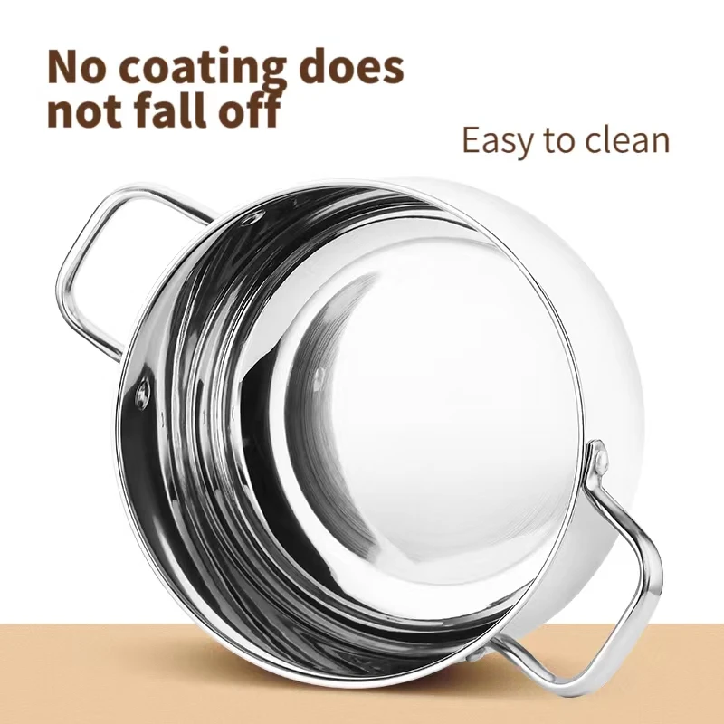 Multifunctional New Design With Lattices 22 CM Stainless Steel Cooking Soup Stock Pot For Kitchen