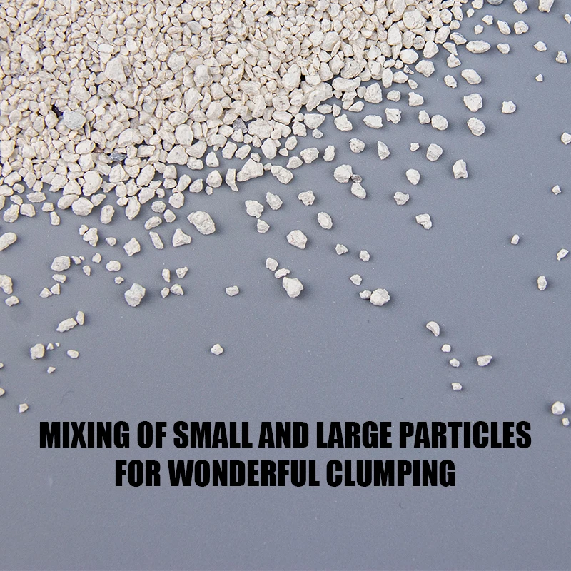 Cat Litter OEM / ODM Pet Waste Disposal Multi Fragrance Dust-Free Bulk Strong Clumping Ball Shaped Broken Bentonite Cat Sand