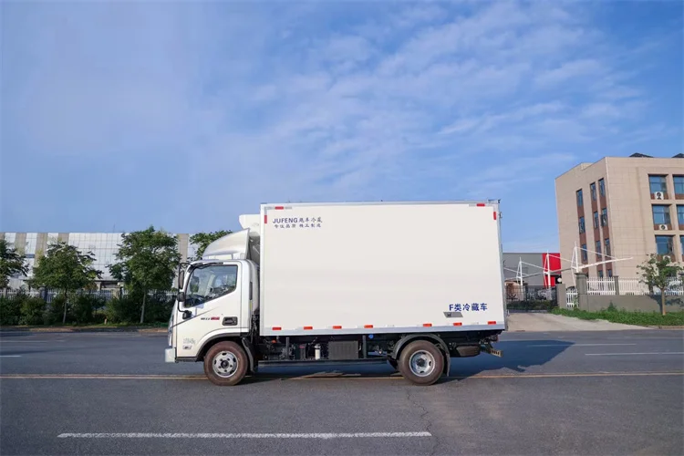 Foton Aoling E 4.2 Meters 18 Degree Frozen Cargo Box 5 Tons Load Refrigerator Truck New Diesel Manual Automatic Euro 5