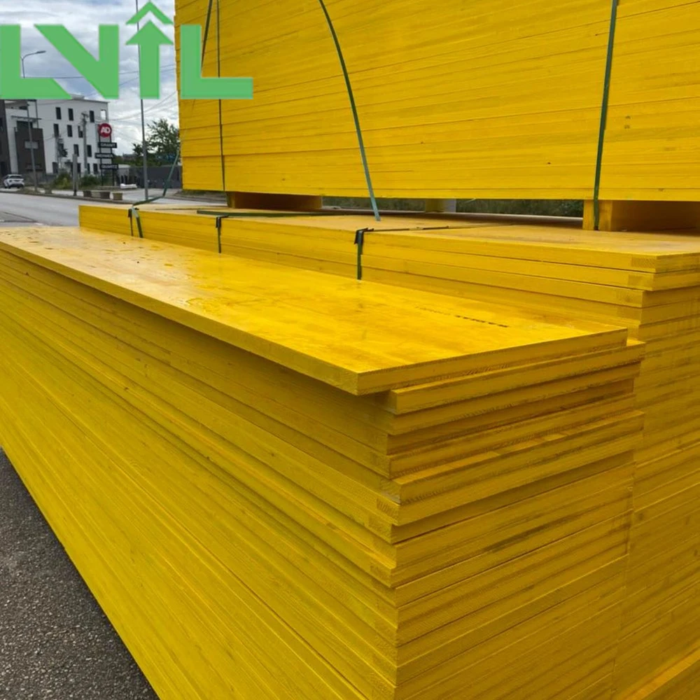 LVIL 21mm/27mm yellow 3-ply shuttering panels  spruce core three veneer plywood