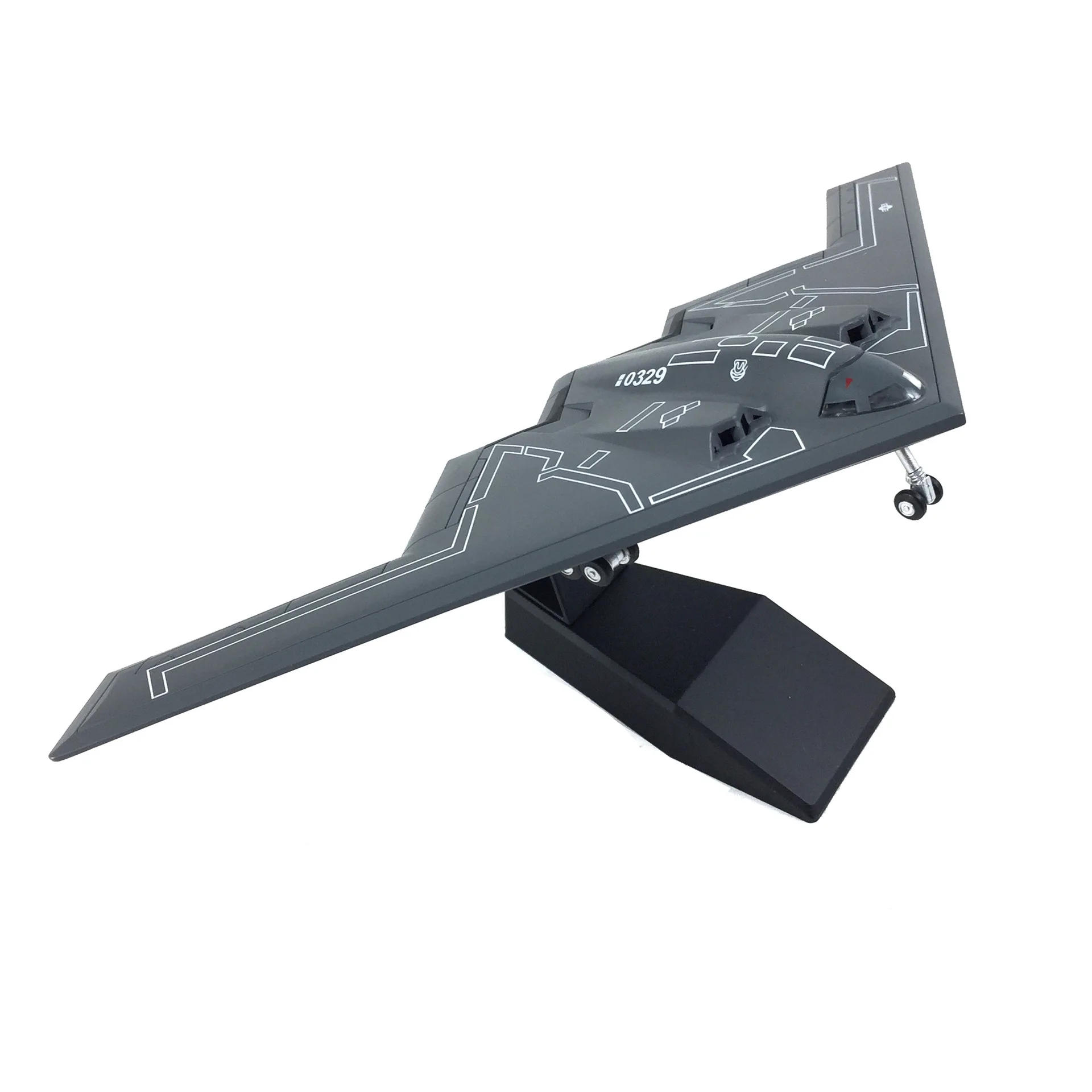 1/200 Scale US B2 B-2 1066 Spirit Stealth and Strategic Bomber Diecast Metal Airplane Plane Aircraft Model Toy