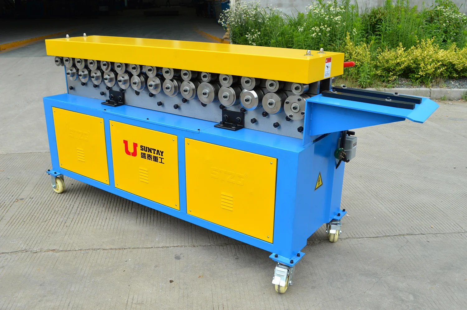 China supplier roll forming machine sheet square duct TDF flange former machine