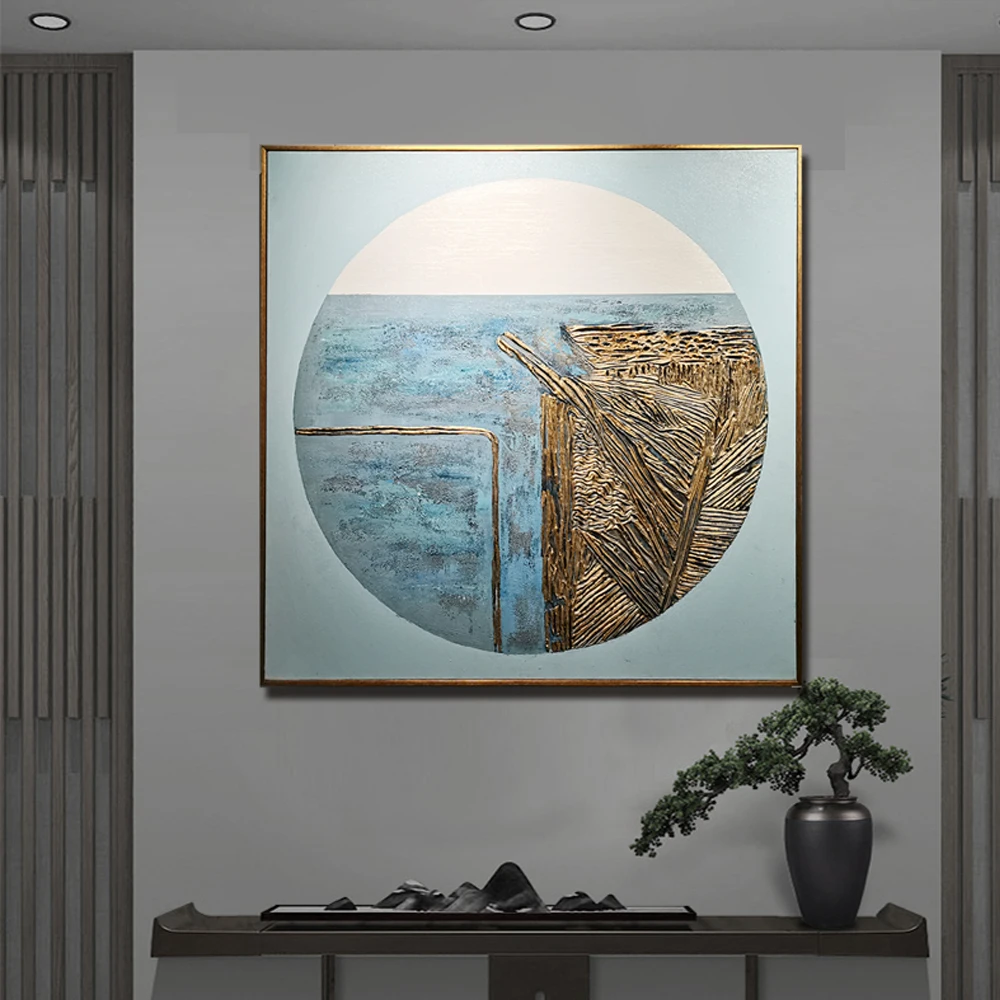 2021 modern decorative pictures oil handmade hand-painted painting for living room wall decor