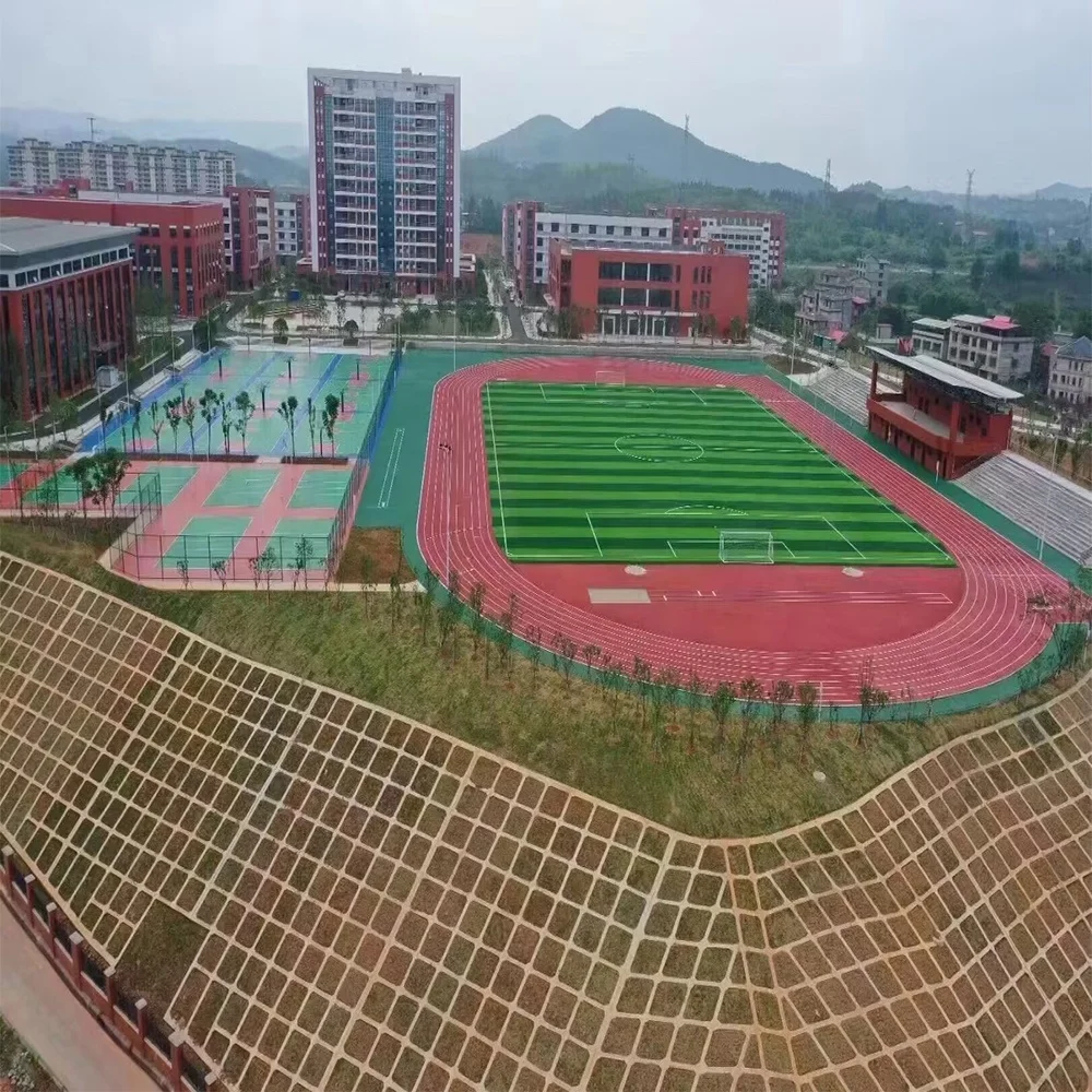 Factory Direct Supply Anti-UV Stadium School Rubber Running Track Runway Material PU Flooring With High Qualitycompetitive Price