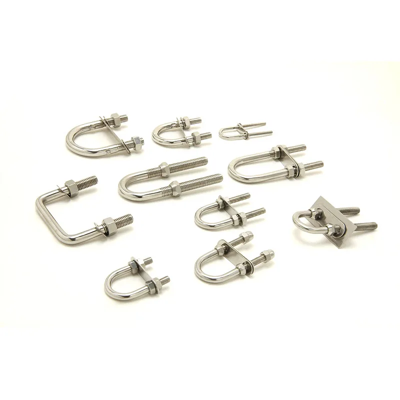 Wholesale Discount China Hot Wire Rope Fittings Stainless Steel 304 316 U Bolt With Bow Eye