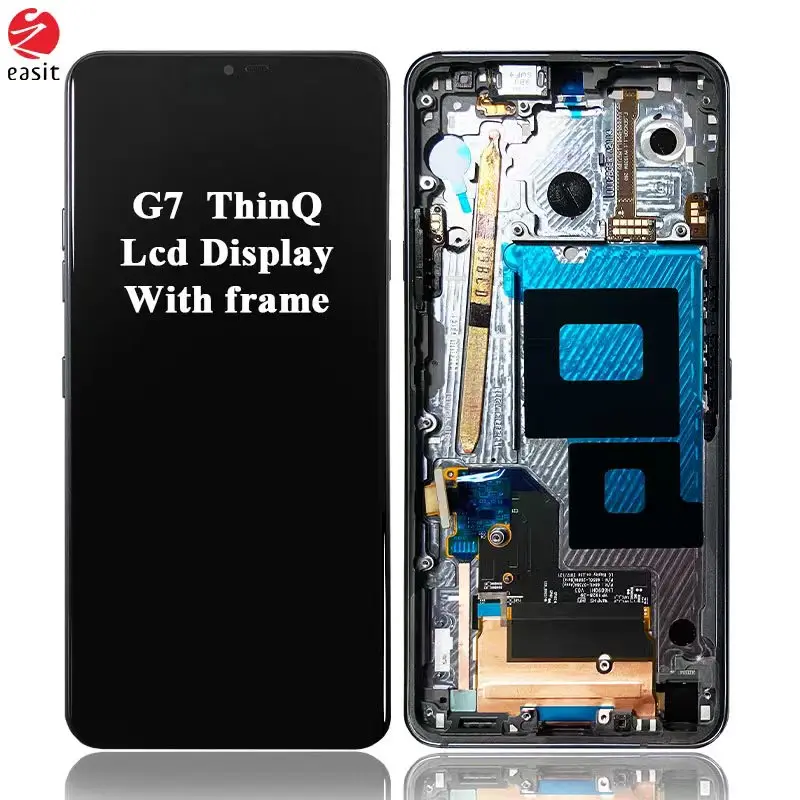 Mobile repair parts pantalla lcd for lg g7 thinq display with frame touch screen