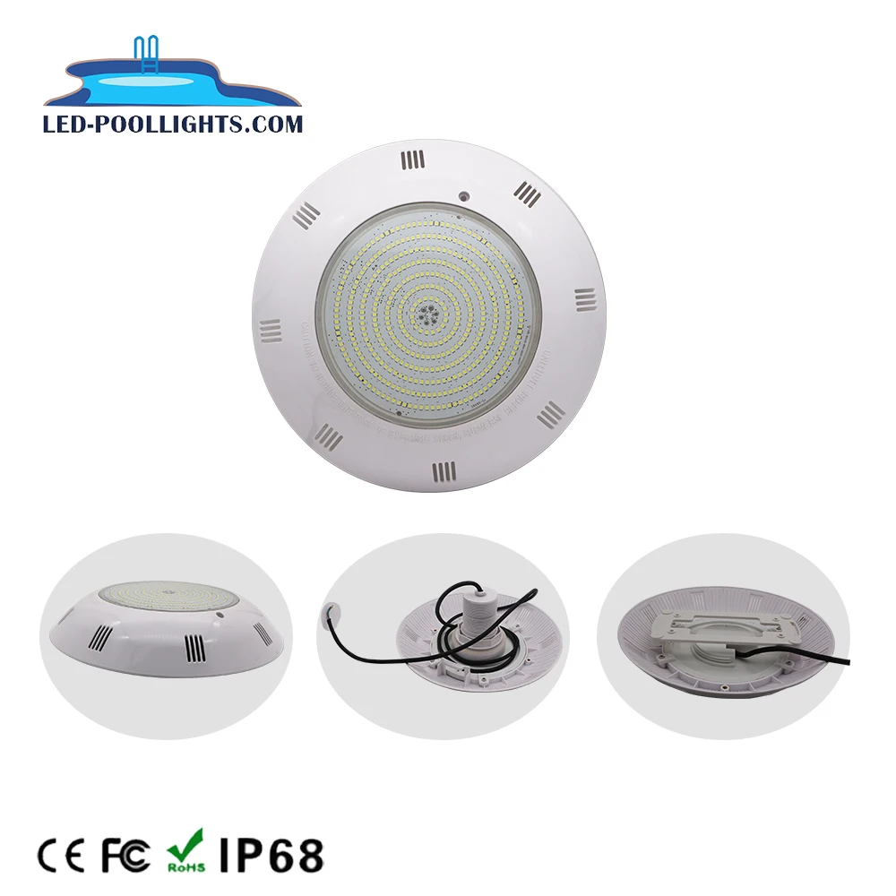Huaxia 42watt RGB  Remote Control 298mm PC LED Wall Mounted Resin Filled Underwater Swimming Pool Light