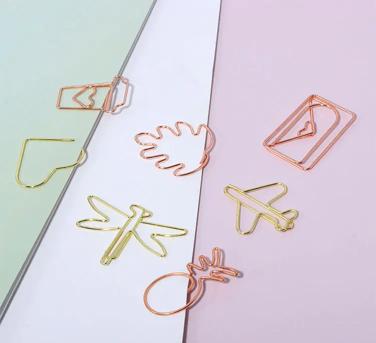 Low Price Note Folder Office Business Card Cute Mini Small Metal Musical Note Claw Bookmark Book Mark Clip