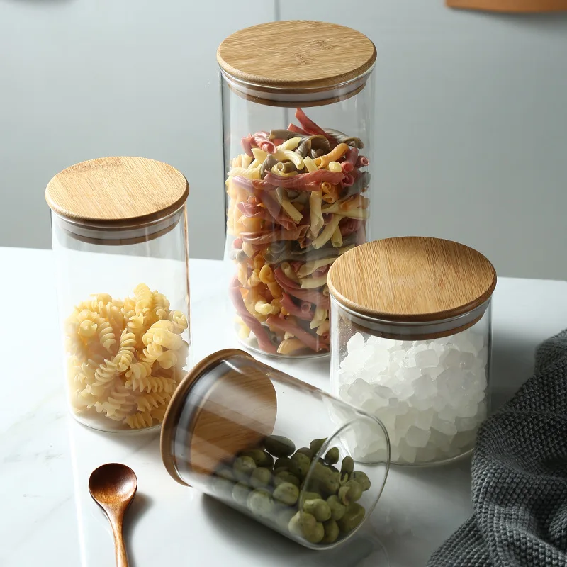 
Manufacturer wholesale various specifications of high borosilicate glass bottles with lid sealed cans 