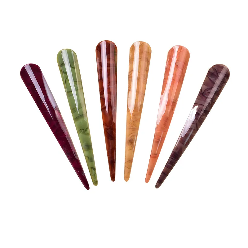 water ripples Durable Non-Slip Duckbill Acrylic Clips for Women Thick and Thin Hair