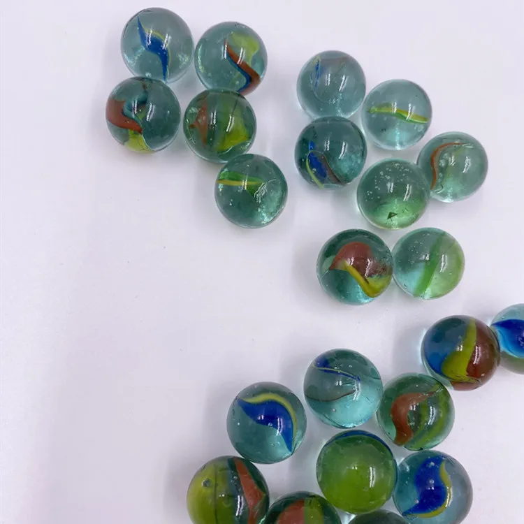 high quality kids playing decoration round glass marbles